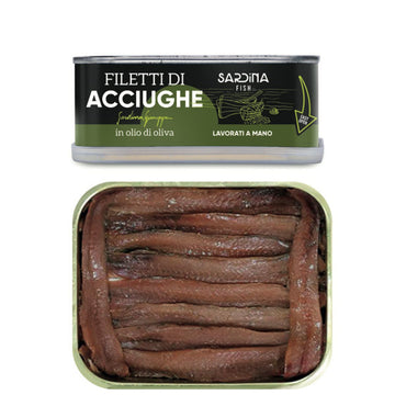 350g Latta - Filetti di Acciughe in Olio di Oliva – Sardina Fish
